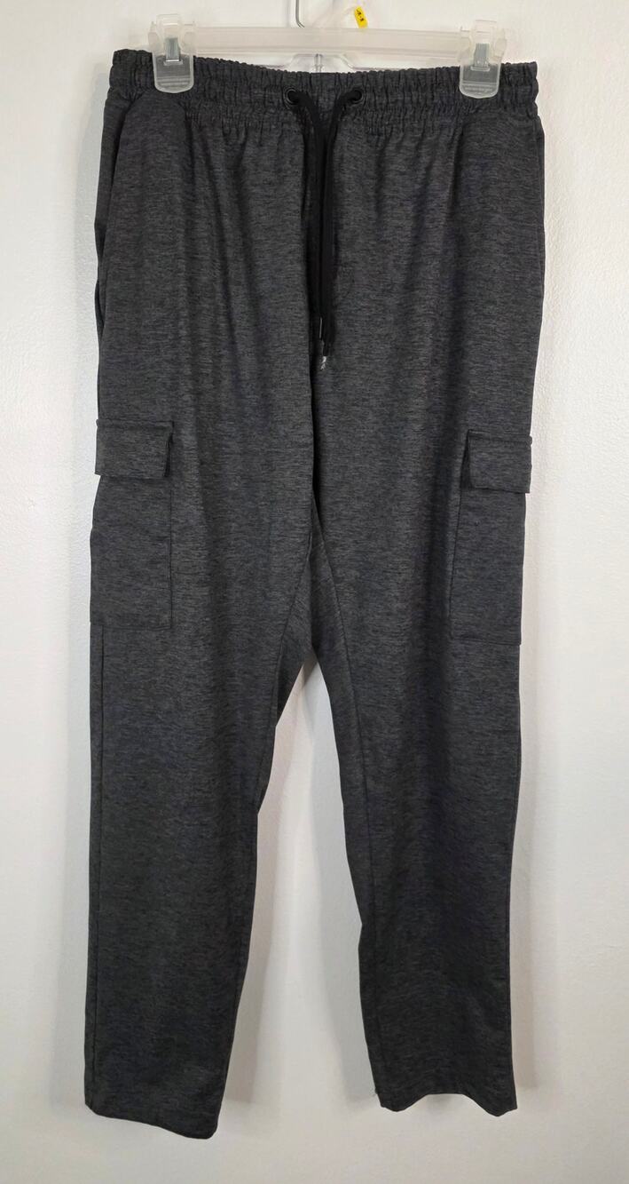 Leg3nd Cargo Jogger Sweatpants Men Medium Dark Gray Athlesiure Gym Streetwear
